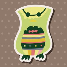 owl cartoon theme elements vector eps N48