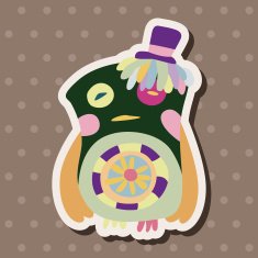 owl cartoon theme elements vector eps N52