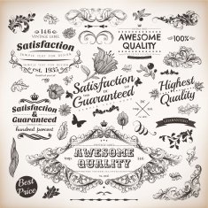 Vintage Retro Labels Icon Set N5