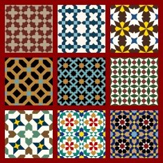 Moorish Seamless Pattern Set One