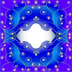 background frame with precious stones space for text N2