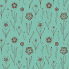 delicate seamless floral pattern background N3