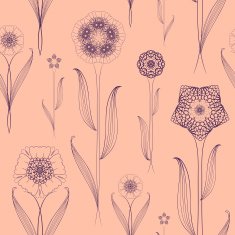 delicate seamless floral pattern background N4