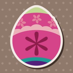 easter egg flat icon elements background eps10 N26