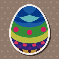 easter egg flat icon elements background eps10 N27