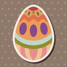 easter egg flat icon elements background eps10 N28