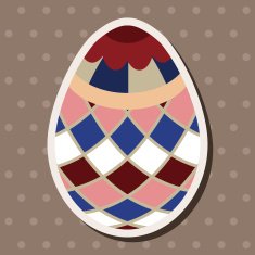 easter egg flat icon elements background eps10 N29