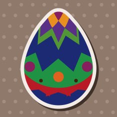 easter egg flat icon elements background eps10 N30