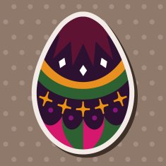 easter egg flat icon elements background eps10 N31