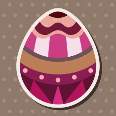 easter egg flat icon elements background eps10 N35