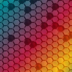 Vector Abstract hexagon shape design template N2
