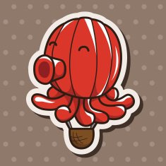 style hot air ballon theme elements vector eps N119
