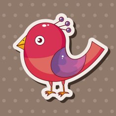 bird cartoon theme elements vector eps N144