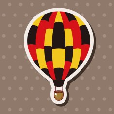 style hot air ballon theme elements vector eps N133