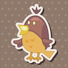 bird cartoon theme elements vector eps N148