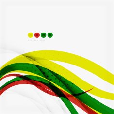 Rainbow color wave stripes N8