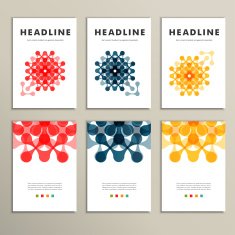 Vector pattern with abstract figures for design N2