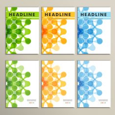Vector pattern with abstract figures for design N3