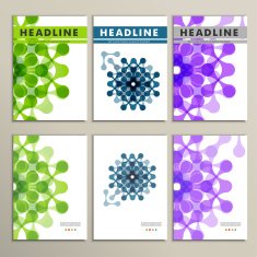 Vector pattern with abstract figures for design N4