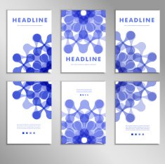 Vector pattern with abstract figures for design N5