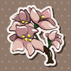 flower theme elements vector eps N206