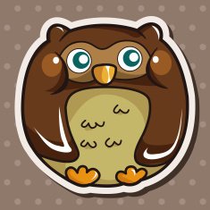 owl cartoon theme elements vector eps N61