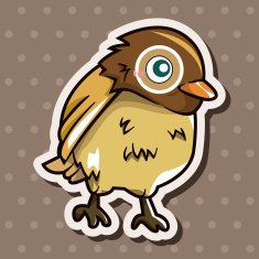 bird cartoon theme elements vector eps N153
