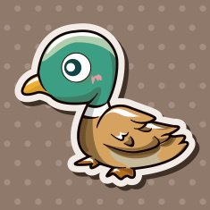 bird cartoon theme elements vector eps N156