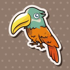 bird cartoon theme elements vector eps N158