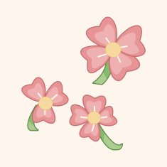 flower theme elements vector eps N217