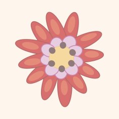 flower theme elements vector eps N220
