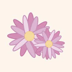 flower theme elements vector eps N221