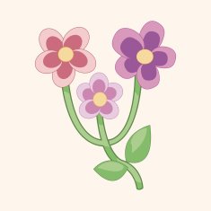 flower theme elements vector eps N222