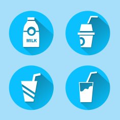 drink icons set great for any use Vector EPS10 N2