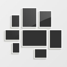 Standard size photography blanks template