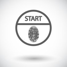 Start-stop button is protected by fingerprint