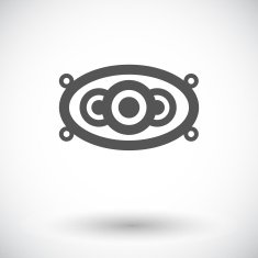 Icon of car speakers