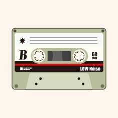 Audiotape theme elements vector eps N215