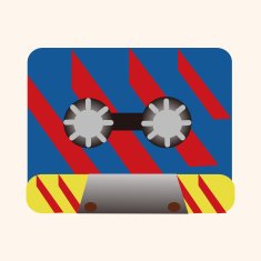 Audiotape theme elements vector eps N222