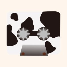 Audiotape theme elements vector eps N230