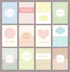 Wedding invitations set