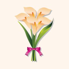 flower bouquet theme elements vector eps N74