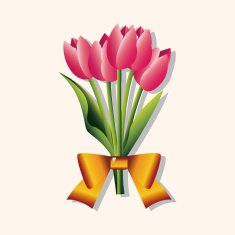 flower bouquet theme elements vector eps N79