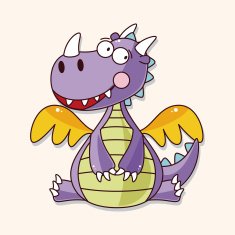 dragon theme elements vector eps N74