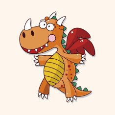 dragon theme elements vector eps N75
