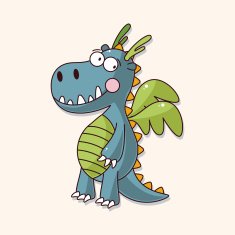 dragon theme elements vector eps N76