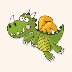 dragon theme elements vector eps N77