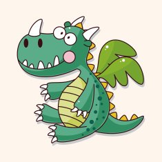 dragon theme elements vector eps N79