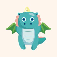 dragon theme elements vector eps N80