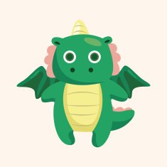 dragon theme elements vector eps N85